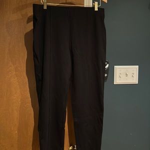 Black straight leg pant